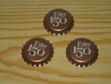 3 Kronkorken, Bierdeckel „150 Jahre Brauerei Eder & Heylands“ Großostheim * NEU