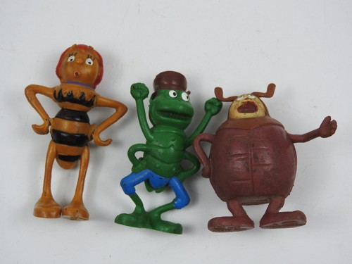 Vintage plastik minatur - 3x,
