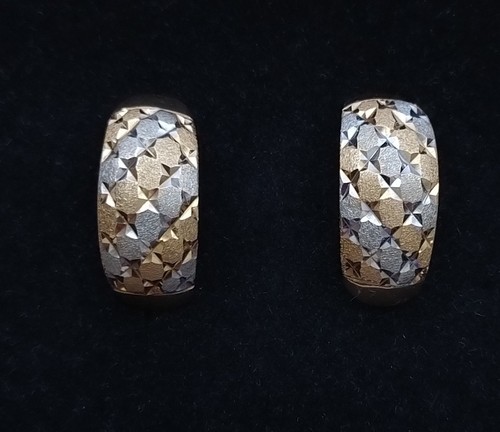 Breite goldohrringe 585 - 585, 14