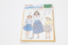 Schnittmuster burda 5478  Größen 92-140 - 80er Jahre - Rock Skirt Jupe Kids Kind