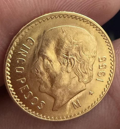 Mexiko goldmünze pesos 1955 - mexiko,