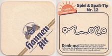 Hannen Alt - alter Bierdeckel