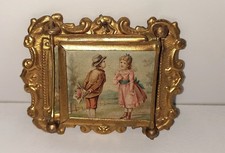 Erhard &Söhne-RARITÄT 3 teiliger Bilderspiegel,feuervergoldet Originalzustand