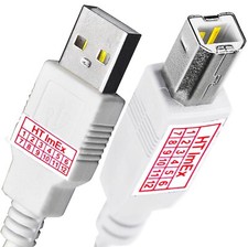 Weiß USB Druckerkabel Scanner Anschluss für Samsung CLP-510, CLP-320, CLP-310