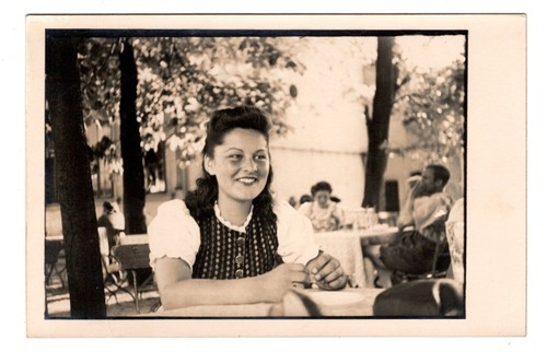 Rppc 1940er hübsche frau - rppc,