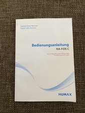 Bedienungsanleitung für Humax NA-FOX C Digitaler Kabelreceiver