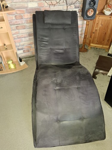 Relaxliege alcantara schwarz - relaxliege,
