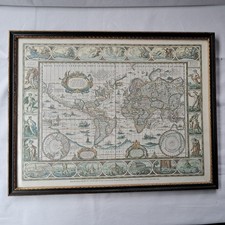 Alte Welt Amerika gerahmte