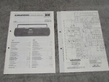 Schaltplan Service Manual für Kofferradio Radio Grundig RR9000CD