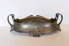 Jugendstil Jardiniere um 1900 Zinn - Argentor Wien Floral Verziert Schale