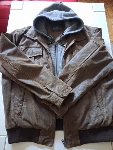 Herren lederjacke braun - herren,