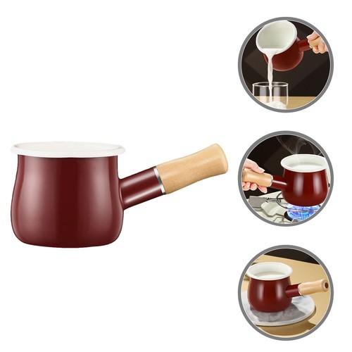 Emaille milchkännchen mit - ,