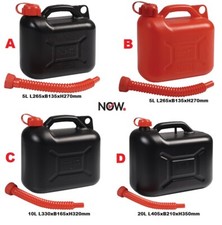 Kraftstoffkanister Benzinkanister Reservekanister 5L 10L 20L Benzin Diesel Öl