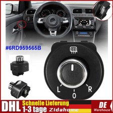 Für VW Polo 6R 6C HATCBACK Elektrischer Außenspiegel Verstellung Schalter Chrom`