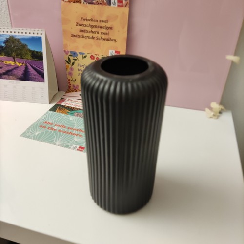 Blumenvase kunststoff schwarz - kunststoff,