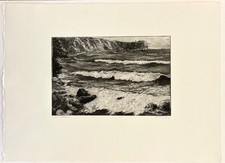 Original Radierung Landschaft