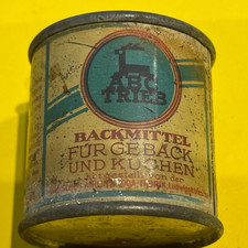 Alt Blechdose Backmittel ABC