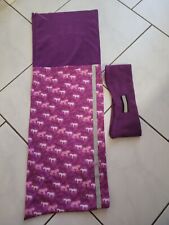 Set Pocopiano Schlauchschal + Stirnband Multifunktionstuch Mädchen pink Pferd 