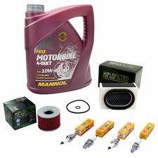 ÖL 4L Wartungspaket für Kawasaki ZR-7 ZR 7 S 99-04 Luftfilter+Ölfilter+Zündkerze