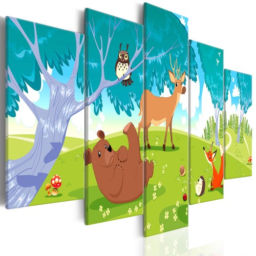 Kinderzimmer wald tiere - tiere, vlies