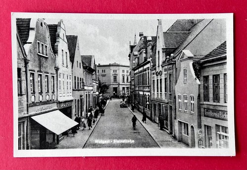 Ddr wolgast 1955 blick - ak, um