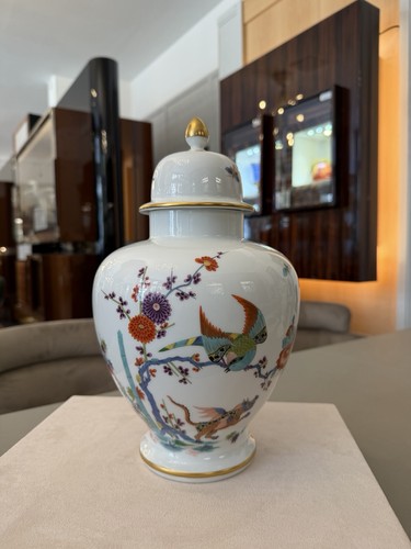 Meissen vase mit - mit, exotische