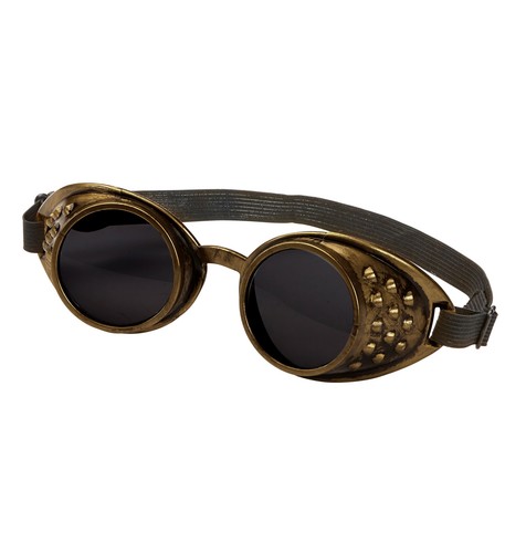 Bronzene steampunk brille - steampunk,