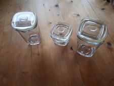 3 x Ikea IKEA 365+ Vorratsbehälter mit Deckel, quadratisch/Glas180ml