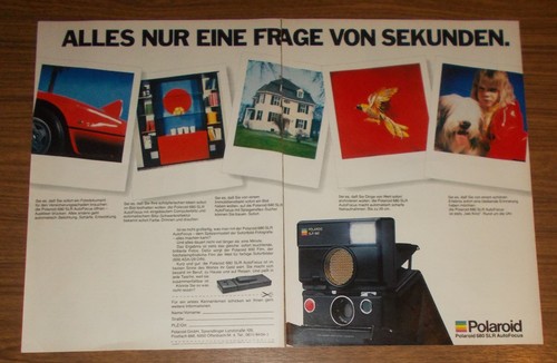 Seltene werbung polaroid - polaroid, 680