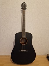 Donner DAG-1 Akustikgitarre 41" Dreadnought Vollgröße Schwarz mit Tasche & Gurt