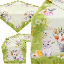 Tischdecke Ostern Mitteldecke Tischwäsche Stoff Pflegeleicht Osterfreude Hossner