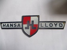 Typenschild Schild Hansa Lloyd