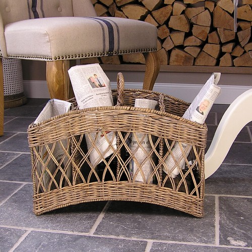 Rattan korb zeitungskorb - rattan,