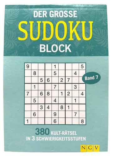 Der große sudoku - große, block
