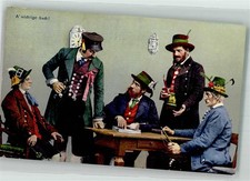 39879901 - Alte Werdenfelser Bauern-Tracht Pfeife Trachten Bayern