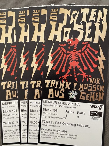 Die toten hosen tickets - toten,