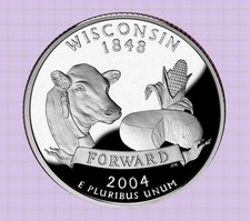 QUARTER Dollar  WISCONSIN 2004