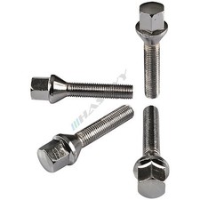 HASKYY® Radschrauben M14x1,5 CHROM Kegelbund 60° SW17 STÜCK- & LÄNGENAUSWAHL