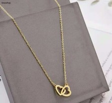 Damen Halskette 925 Gold mit