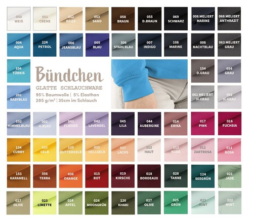 Bündchen uni bündchenstoff - uni,,
