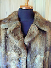 Echtpelz Jacke, Nutria, Länge 87 cm, Ärmellänge 56 cm, Schulterbreite 44 cm
