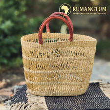 BOHO BOLGA SHOPPER KORB TASCHE AFRIKA EINKAUFSKORB STRANDTASCHE handgefertigt