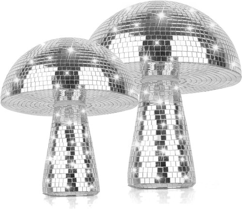 Silber disco ball - ball, pilzform