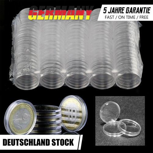100x münzkapseln gedenkmünze - 100x,