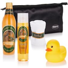 BRUBAKER Bier Badeset Geschenkset für Männer Geschenkkorb mit Quietscheente