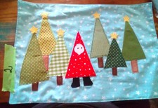 Tischsets Platzsets Mint mit Appliktion 6 Stück