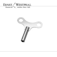 Aufzugschlüssel, Aufziehschlüssel für Großuhren, vernickelt Größe wählbar