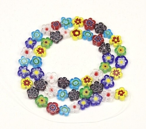 Millefiori glasperlen blume - millefiori,