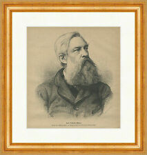 Karl Wilhelm Hübner Landschaftsmaler Neuromantik Neumann Holzstich E 24742