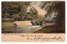 Berlin Gruß aus.... Schleuse im Tiergarten Bahnpost 17.05.1904 